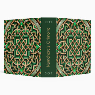 Create Your Own Metallic Bronze Celtic Knotwork Binder