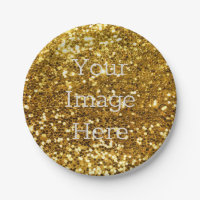 Create Your Own Metallic Gold Glitter Faux Foil