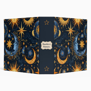 Create Your Own Midnight Blue & Gold Celestial Binder