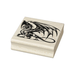 Create Your Own Mighty Dragon Standing Rubber Stamp