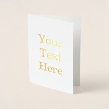 Create Your Own Mini 3.5" x 5" Foil Card