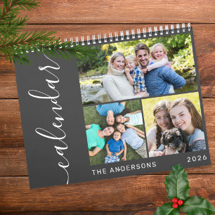 Create Your Own Minimal 3 Photos Collage Script Calendar