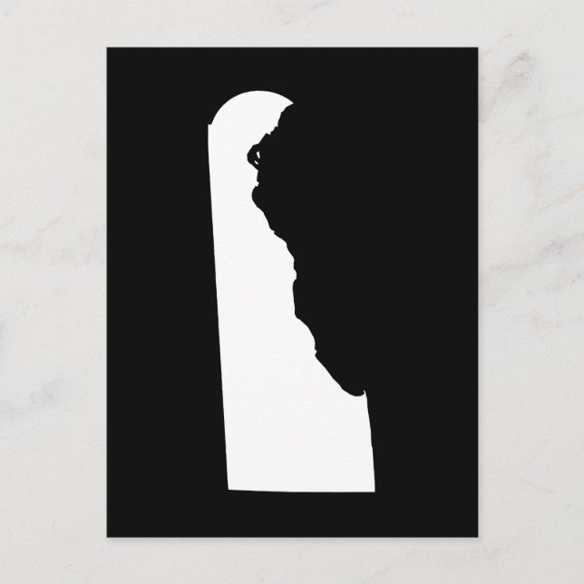 Create Your Own Minimalist Moving to Delaware Postcard (Front)
