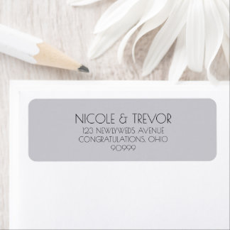 Create Your Own Minimalist Return Address Wedding