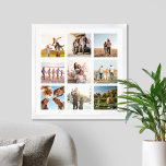 Create Your Own Modern 9 Photo Collage Square<br><div class="desc">Create your own custom photo collage poster featuring 9 of your favourite pictures.</div>