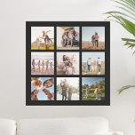 Create Your Own Modern 9 Photo Collage Square Poster<br><div class="desc">Create your own custom photo collage poster featuring 9 of your favourite pictures.</div>