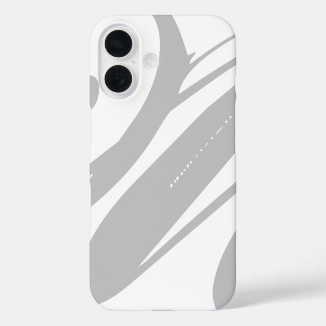 Create Your Own Modern Chic Cool White And Grey Case-Mate iPhone Case (Back)