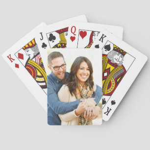Create Your Own Modern Couple Photo Playing Cards