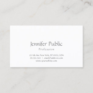 Create Your Own Modern Elegant Design Simple Plain Business Card