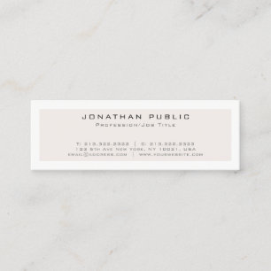 Create Your Own Modern Elegant Minimalistic Design Mini Business Card