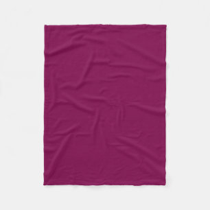 Create Your Own Modern Elegant Solid Color Wine Fleece Blanket