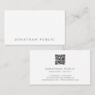 Create Your Own Modern Minimal Scannable QR Code Business Card
