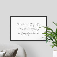 Create Your Own Modern Minimalist Script Quote