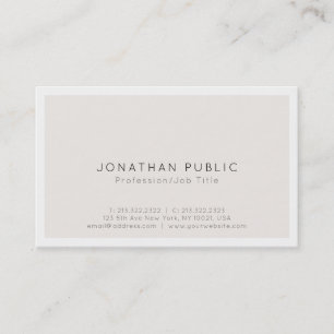 Create Your Own Modern Minimalistic Classy Design Business Card