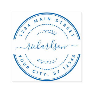 Create Your Own Modern Name Return Address Self-inking Stamp
