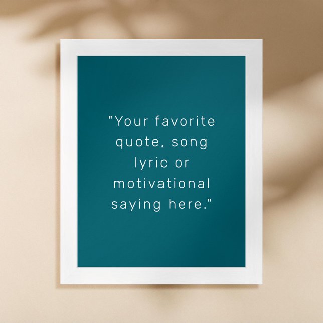 Create Your Own Modern Personalized Quote Poster (Creator Uploaded)