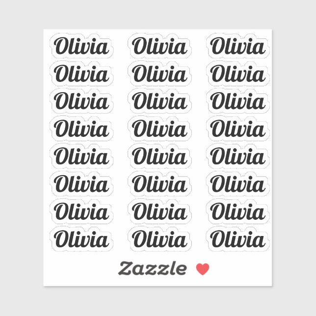 Create Your Own Modern Personalized Script Name (Sheet)