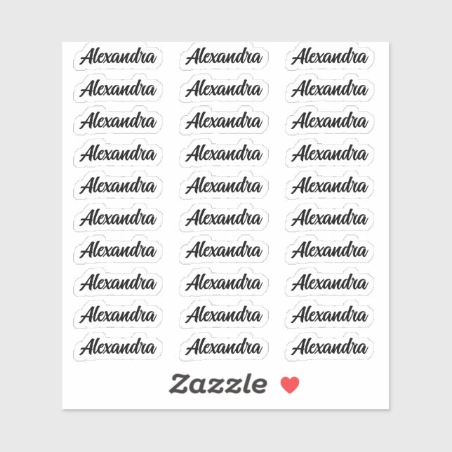 Create Your Own Modern Personalized Script Name  (Sheet)