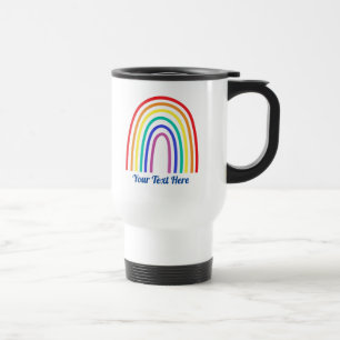 Create Your Own Modern Rainbow Teacher Travel Mug