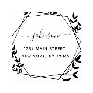 Create Your Own Modern Return Address Self-inking Stamp