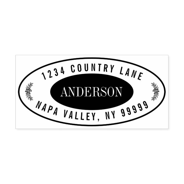 Create Your Own Modern Return Address Self-inking  Stamp (Design)