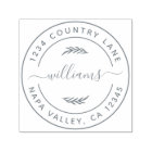 Create Your Own Modern Round Return Address