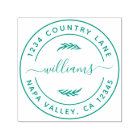 Create Your Own Modern Round Return Address