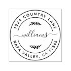 Create Your Own Modern Round Return Address