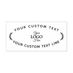 Create Your Own Modern Round Return Rubber Stamp