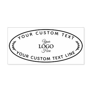 Create Your Own Modern Round Return Rubber Stamp
