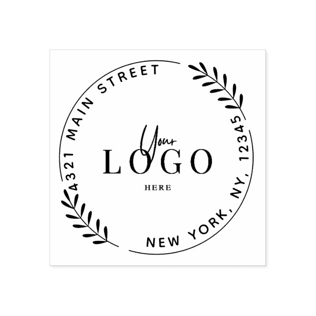 Create Your Own Modern Round Rubber Stamp (Imprint)