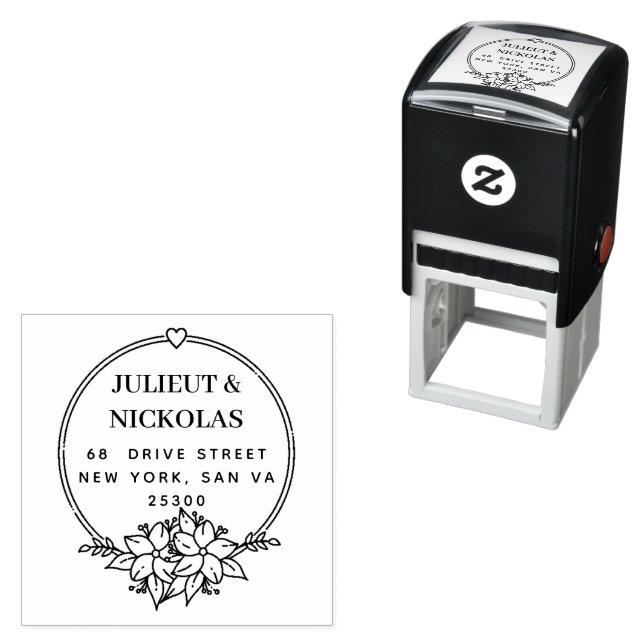 Create Your Own Modern Round  Self-inking Stamp (In Situ)