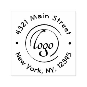 Create Your Own Modern Round Self-inking Stamp