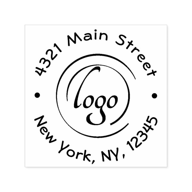 Create Your Own Modern Round  Self-inking Stamp (Design)