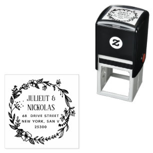Create Your Own Modern Round  Self-inking Stamp