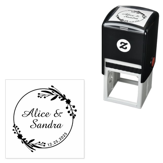 Create Your Own Modern Round  Self-inking Stamp (In Situ)