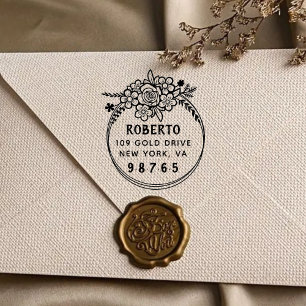 Create Your Own Modern Round  Self-inking Stamp