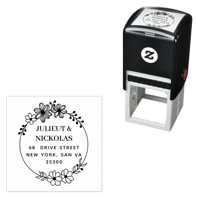 Create Your Own Modern Round  Self-inking Stamp (In Situ)