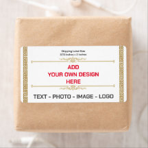 Create your own Modern Simple Shipping Label