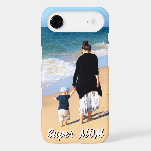 Create Your Own Mom Photo iPhone Case Gift (Verso)
