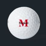 Create Your Own Monogram Golf Balls<br><div class="desc">Create Your Own monogrammed Golf ball for yourself or as a birthday, anniversary or Christmas gift for a golfer or golf fan among family or friends.</div>