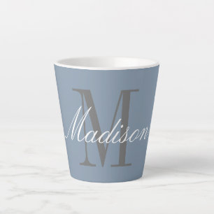 Create Your Own Monogram Initial Name Latte Mug