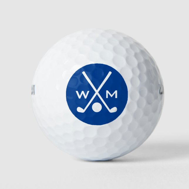Create Your Own Monogram Initials Personalized Golf Balls (Front)