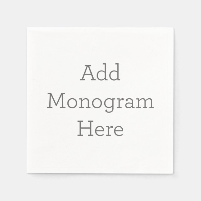 Paper Napkins, Standard Cocktail (Front)