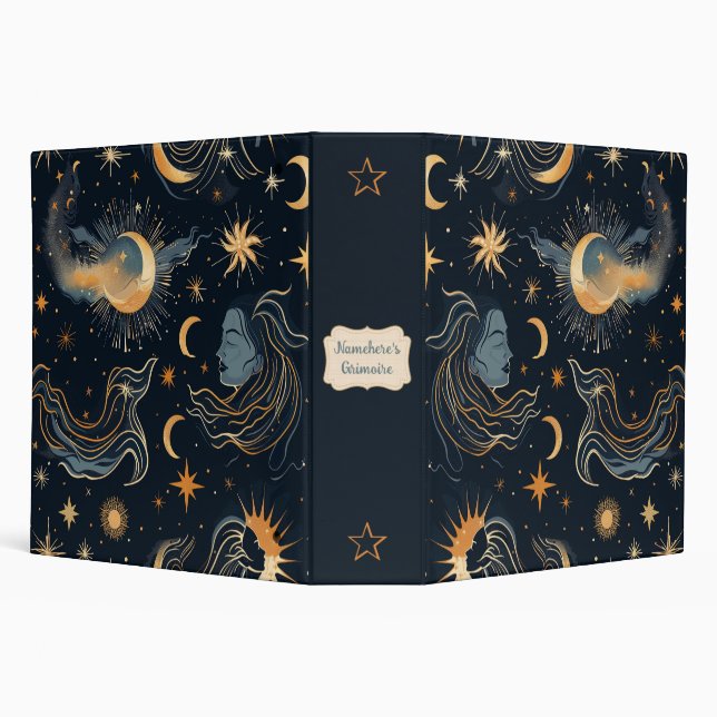 Create Your Own Moon Goddess Celestial Binder (Background)