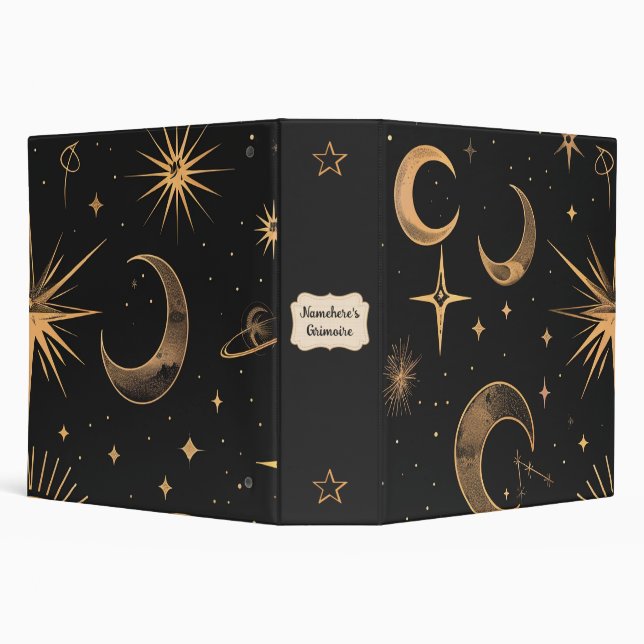 Create Your Own Moons & Planets Celestial Binder (Background)