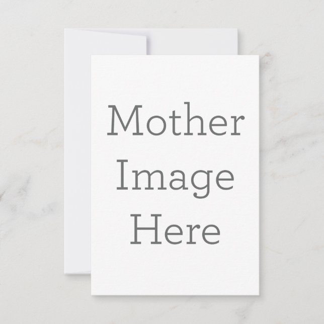 8.9 cm x 12.7 cm Flat Thank You Card (Front)