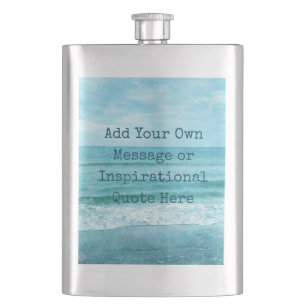 Create Your Own Motivational Inspirational Quote Hip Flask