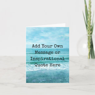 Create Your Own Motivational Inspirational Quote Note Card