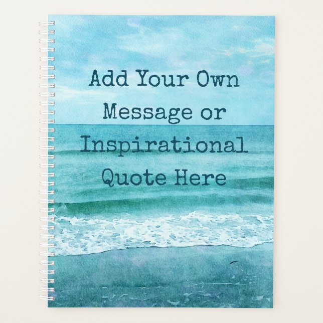 Create Your Own Motivational Inspirational Quote Planner (Front)